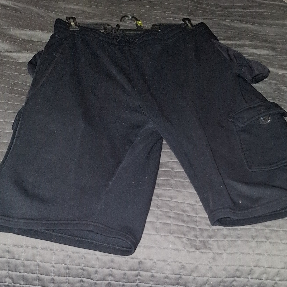 Men's Black Cargo Shorts
